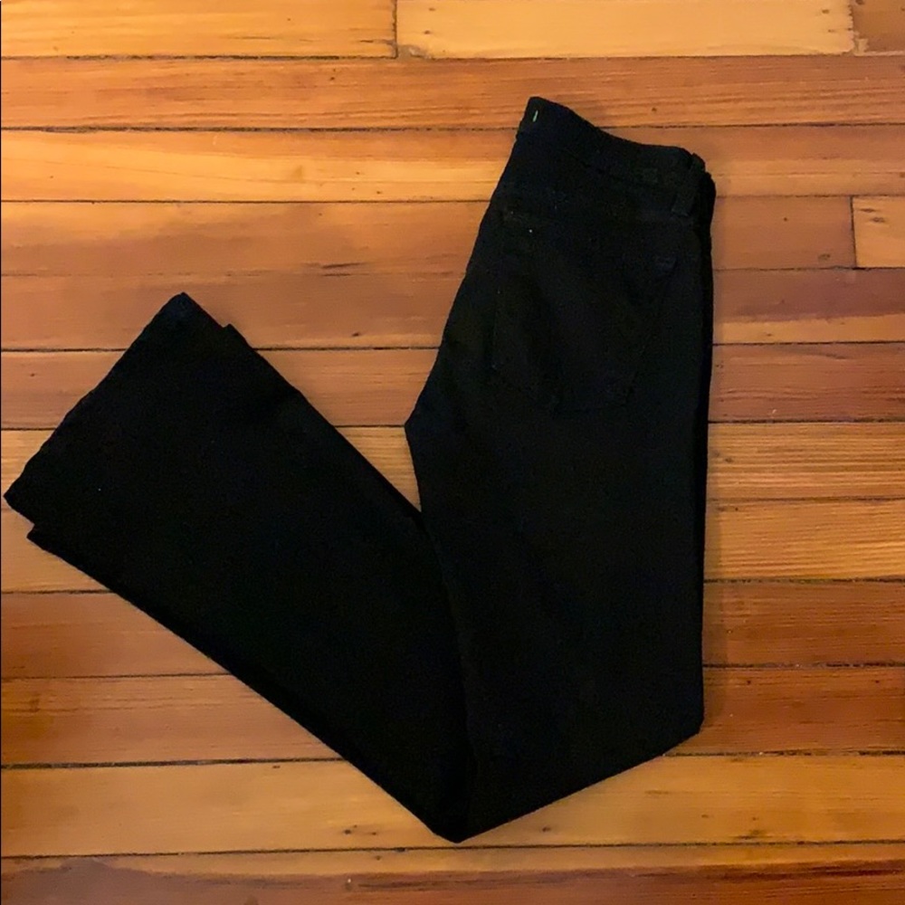 J.Brand black flare jeans.